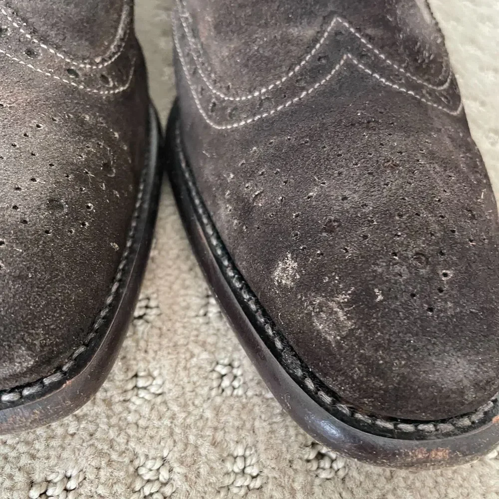 Paul Smith London Brogued Dip-Dyed Suede Oxford‎ Dress Shoes Men US 7.5 $525